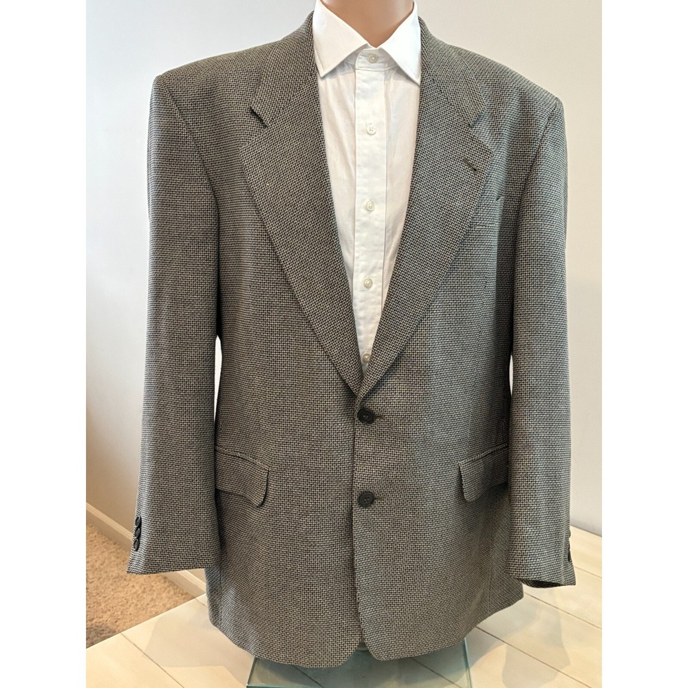 Gianfranco Ruffini Blazer Mens 43R Silk Wool Blend Coat Jacket Made in Italy
